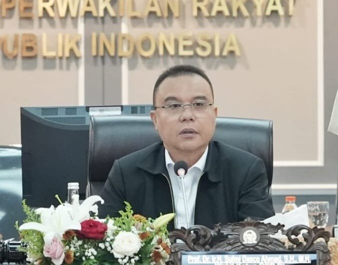 Wakil Ketua Dewan Perwakilan Ratyat Republik Indonesia (DPR RI) Sufmi Dasco Ahmad yang memberikan tanggapannya soal putusan MK