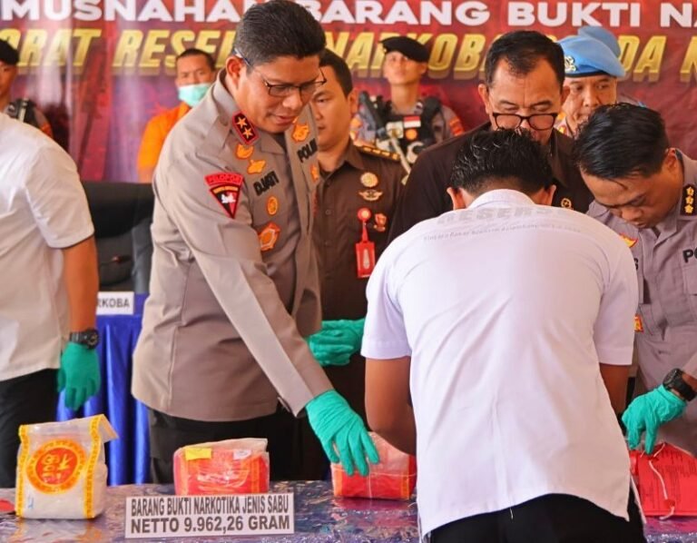 Berantas Peredaran Narkotika, Polda Kaltara Musnahkan Hampir 10 Kg Sabu Jaringan Malaysia