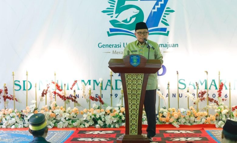FOTO: Wakil Wali Kota Samarinda Saefuddin Zuhri menghadiri acara Milad ke-57 SD Muhammadiyah 1 Samarinda.