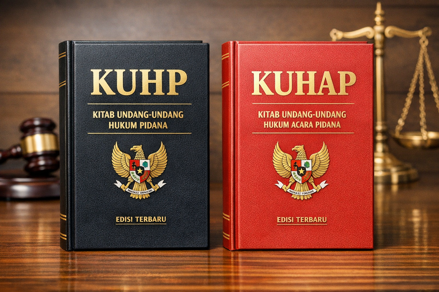 Kitab Undang-Undang Hukum Pidana (KUHP) dan Kitab Undang-Undang Hukum Acara Pidana (KUHAP) yang mulai berlaku