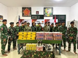 Aparat Gabungan Gagalkan Penyelundupan Miras Ilegal di Perbatasan RI–Malaysia