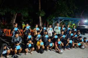 Polisi Amankan 32 Kendaraan Balap liar dalam Patroli Blue Light