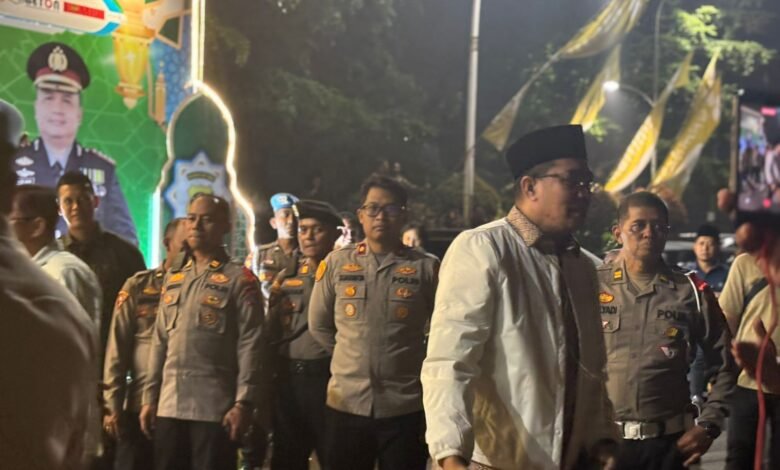 Wali Kota Samarinda Andi Harun mamantu malam takbiran menjelang Hari Raya Idul Fitri 1447 Hijriah di Kota Samarinda
