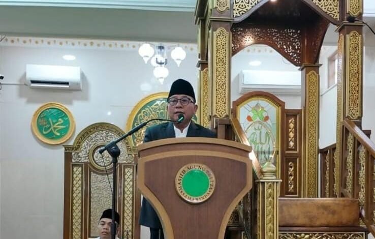 Wakil Wali Kota Samarinda Saefuddin Zuhri melaksanakan Salat Idul Fitri 1447 Hijriah di Masjid Agung Pelita