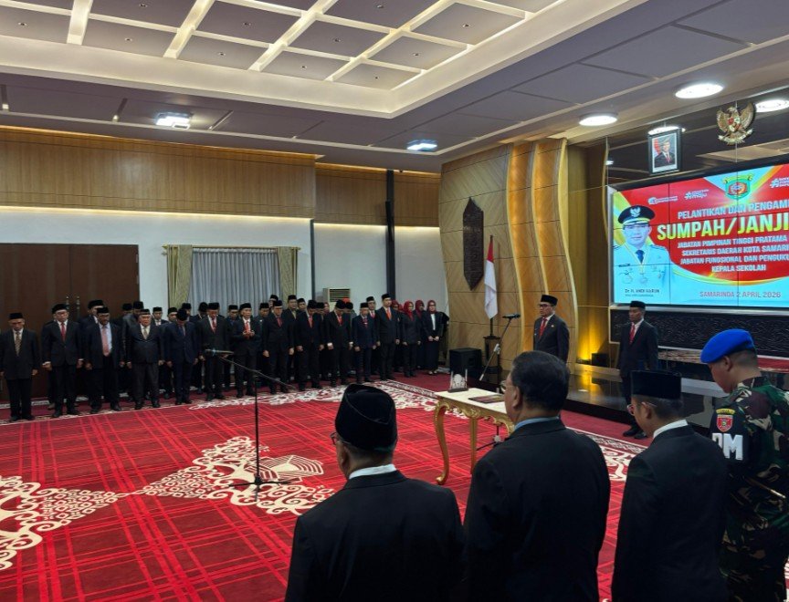 Andi Harun Lantik Neneng, Sekda Baru Hadapi Beratnya Kondisi Fiskal Daerah