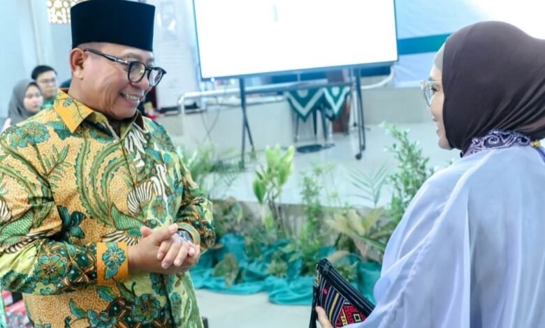 Kegiatan Halal Bihalal Pimpinan Wilayah Muhammadiyah (PWM) Kalimantan Timur yang digelar di Aula Universitas Muhammadiyah Kalimantan Timur