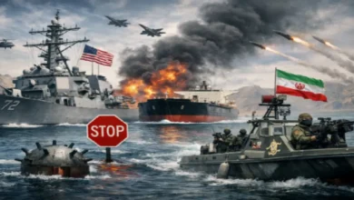 Ilustreasi konflik Iran dan Amerika Serikat di Selat Hormuz