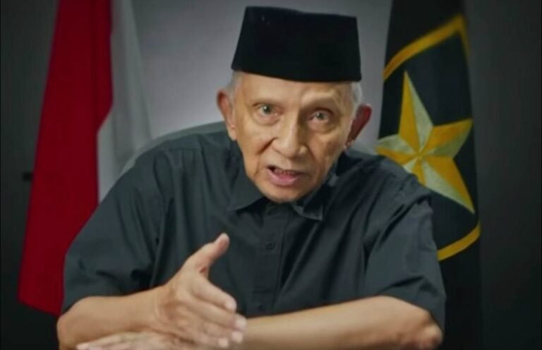 Amien Rais Berikan Tanggapan Terkait Tuduhan Fitnah dari Menkomdigi