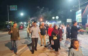Ratusan Obor Terangi Sungai Mariam, Warga Diajak Perkuat Ukhuwah Sambut Tahun Baru Islam 1448 Hijriah