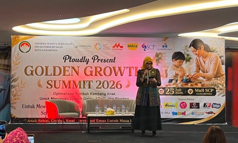 Pembukaan Golden Growth Summit 2026 di Samarinda, Sabtu (25/7/2026).