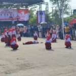 63 Regu Ikuti Gerak Jalan di Anggana, Ribuan Warga Padati Alun-alun