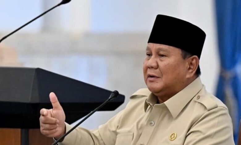 Presiden Prabowo Subianto saat melakukan pertemuan dengan pengusaha Kadin pusat dan daerah seluruh Indonesia di Istana Negara, Jakarta, Jumat, 31 Juli 2026
