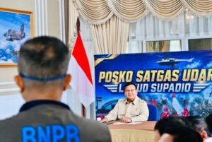 Prabowo Cek Langsung Penanganan Karhutla di Kalbar