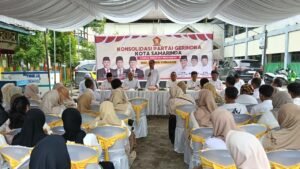 Bakal Calon Wali Kota Samarinda Helmi Abdullah Konsolidasi ke Dapil 3 dan 4, Struktur Gerindra Diperkuat hingga RT