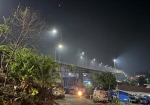 Setelah Sempat Padam, Lampu Jembatan Achmad Amins Mulai Menyala Lagi