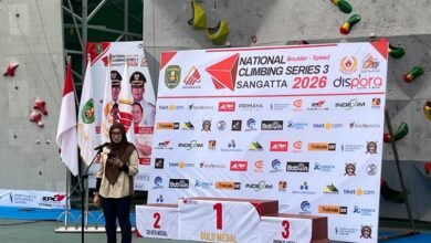 Ketua FPTI Kalimantan Timur, E.L. Nova Saefuddin Zuhri  menghadri kegiatan National Climbing Series 3 Bupati Kutai Timur Cup V Tahun 2026. Di Sport Climbing, Bukti Pelangi Sabtu (10/10/2026).